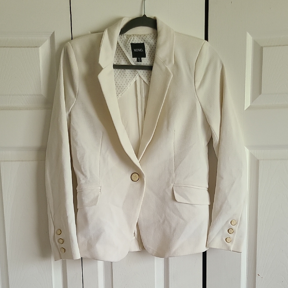 XOXO Cream Women's Blazer